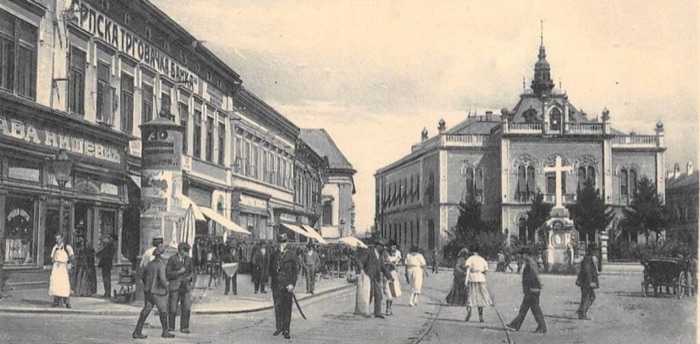 The Serbian Commercial Bank, Zmaj Jovina Street, Novi Sad, about 1920