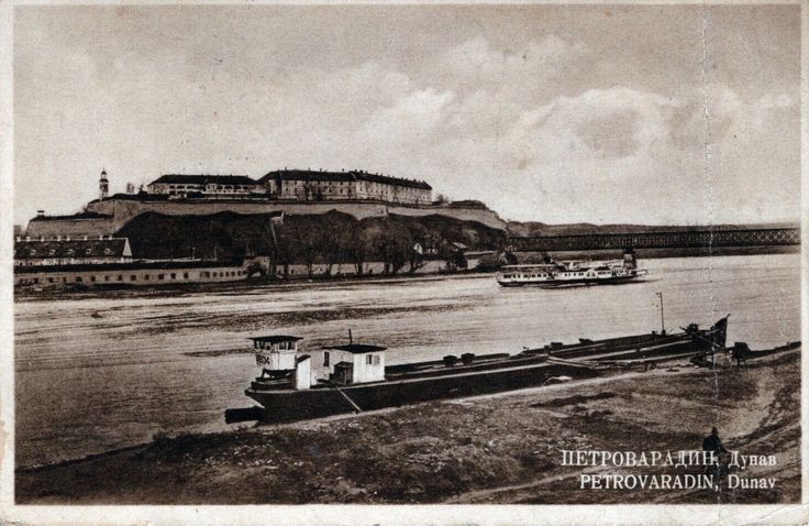 Barges below the fortress, Petrovaradin Fortress, 1931