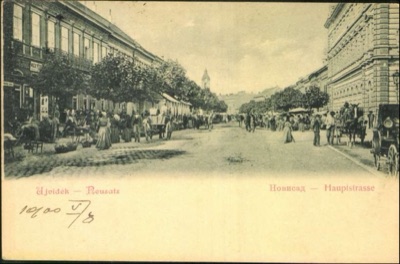 The Main Street, Novi Sad, 1900, Zmaj Jovina Street