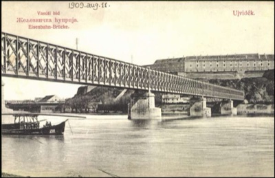 The Railway Bridge, Dated August 1909, Novi Sad, Franz Josef Bridge