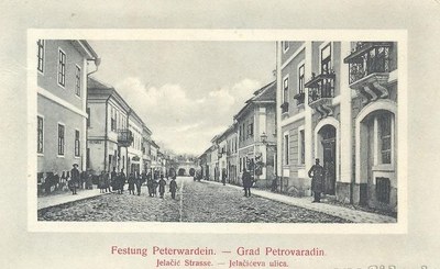 Jelačić Street, Petrovaradin, Toward the Arched Gateway, Petrovaradin Fortress, 1868–1918