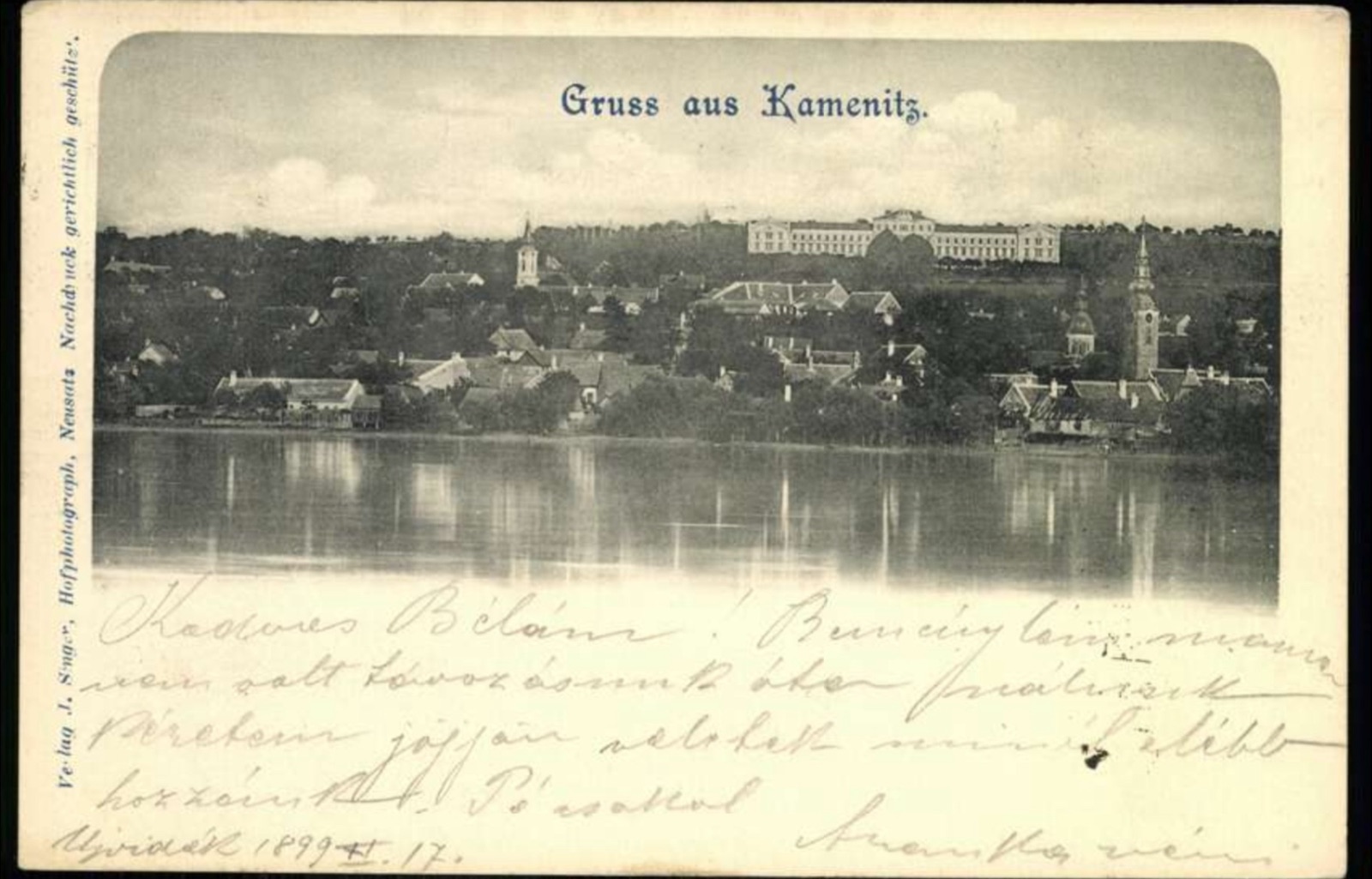 Sremska Kamenica Across the Water, 1899