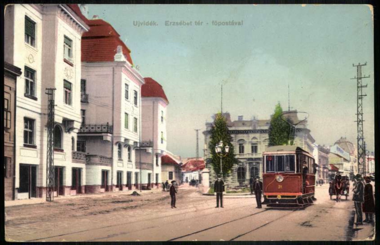 Elizabeth Square and the main post office, Elisabeth Square, Novi Sad, 1911–1918