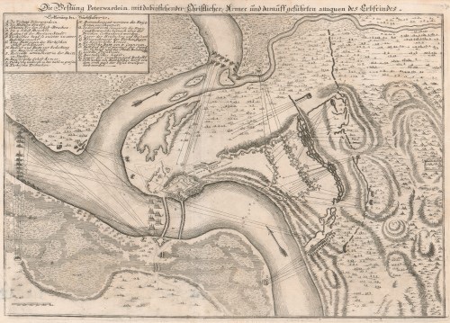 Die Festung Peterwardein gegen einen osmanischen Angriff verteidigt, Neusatz, 1688–1918