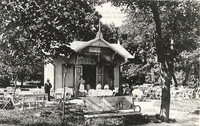 Pastry shop in the city park, Danube Park, Novi Sad, 1907