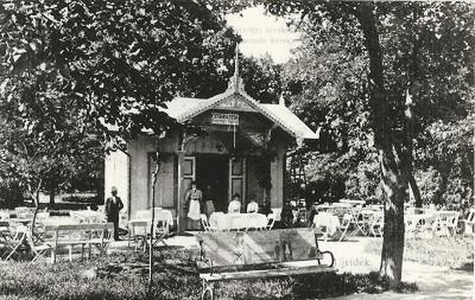 Pastry shop in the city park, Danube Park, Novi Sad, 1907