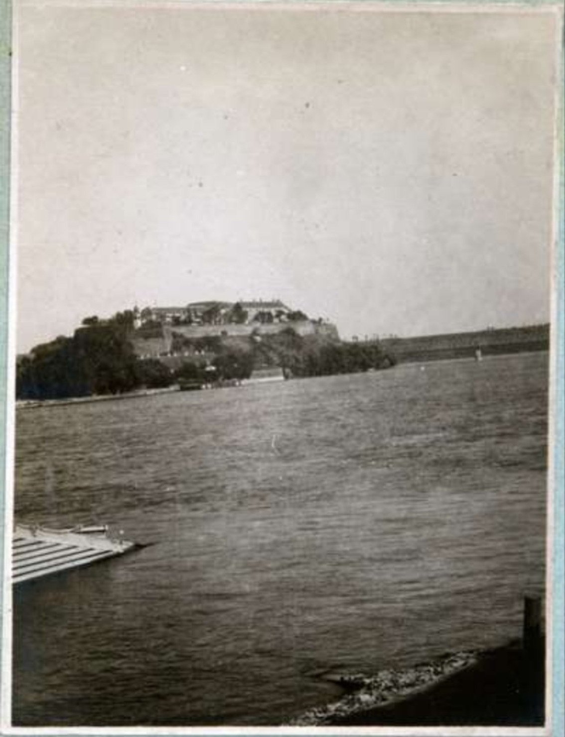 Petrovaradin Fortress Above the Landing Stage, Novi Sad, 1917