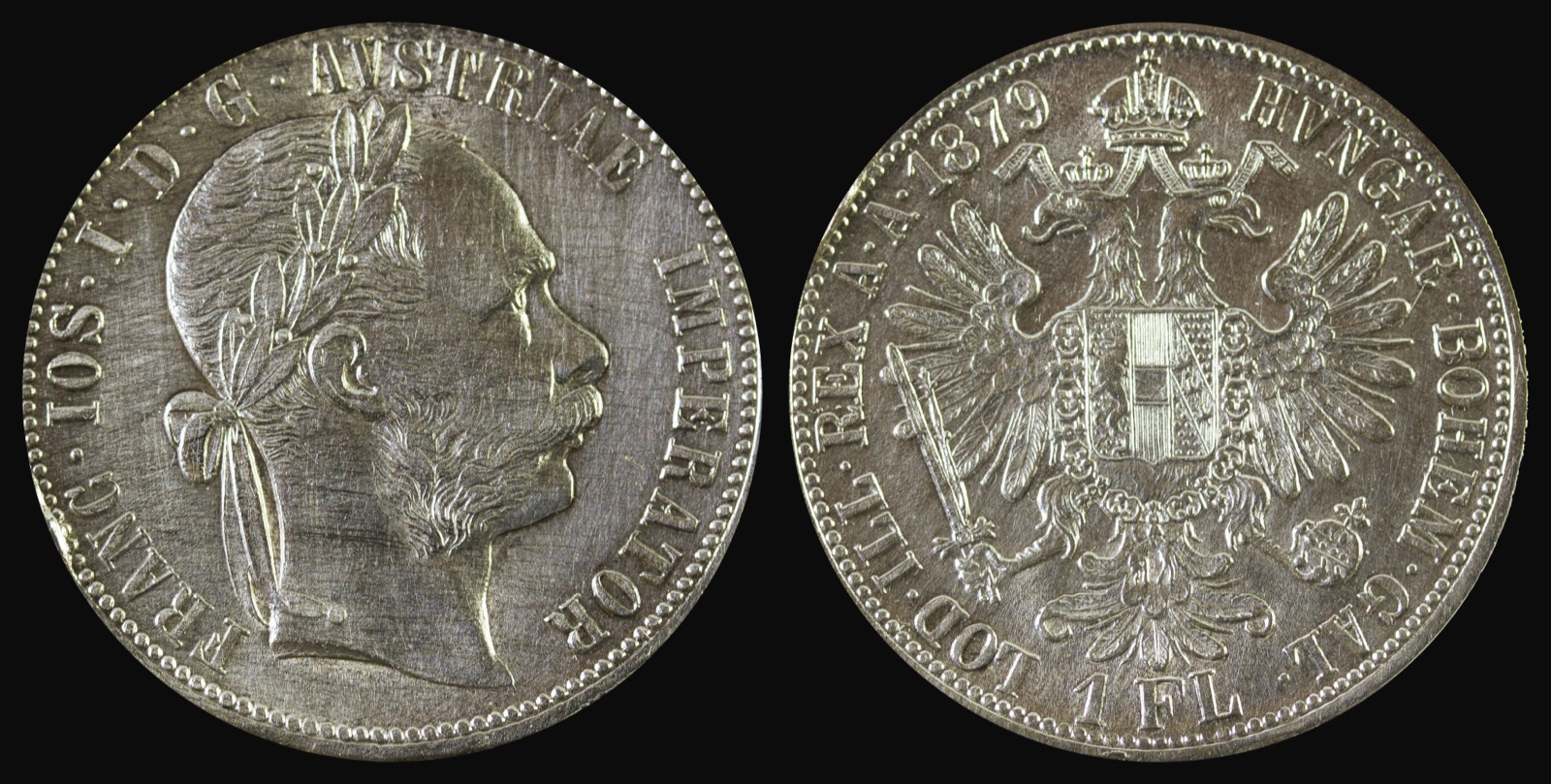 Серебряный гульден Франца Иосифа, 1879, Нови-Сад