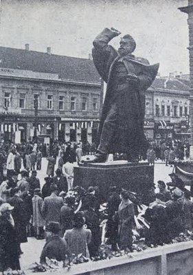 Unveiling the monument to Svetozar Miletić, Svetozar Miletić Monument, Novi Sad, 1 October 1939