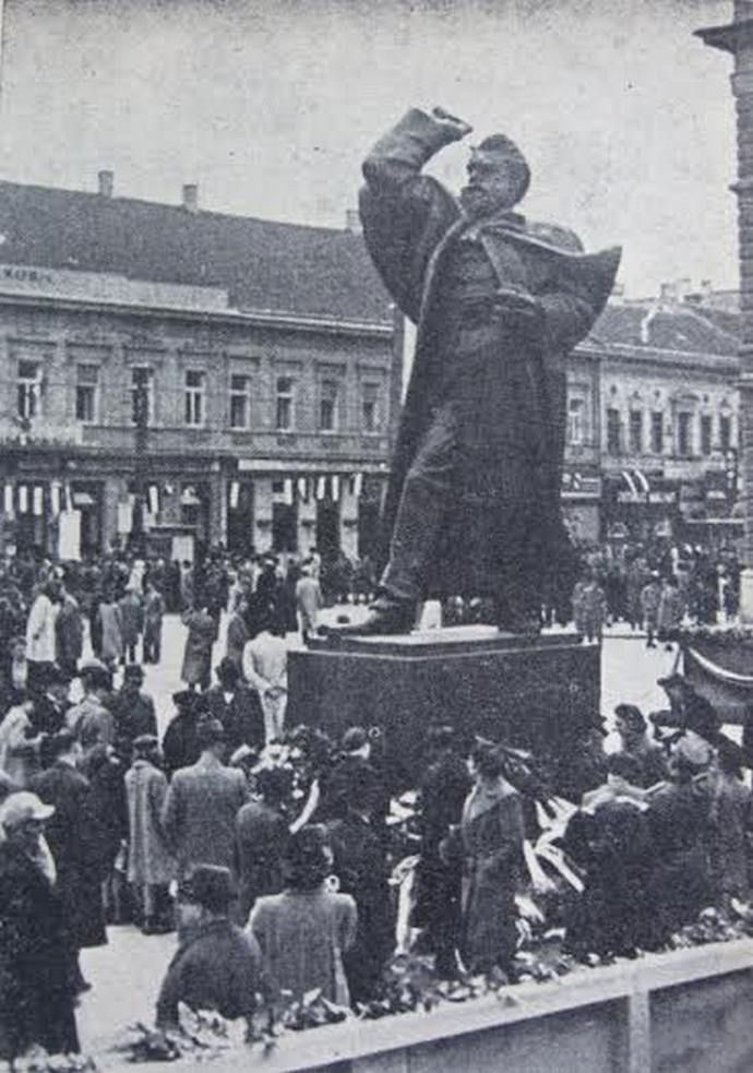 Unveiling the monument to Svetozar Miletić, Svetozar Miletić Monument, Novi Sad, 1 October 1939