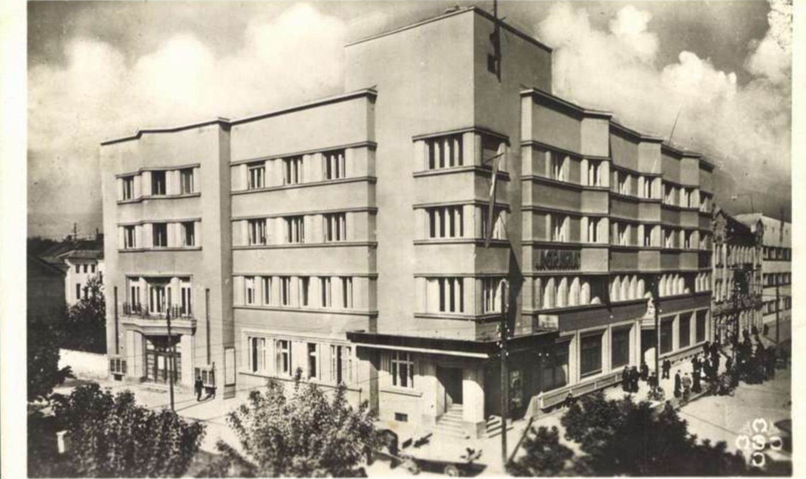 The Habag Palace Under a Clouded Sky, 1944, Novi Sad