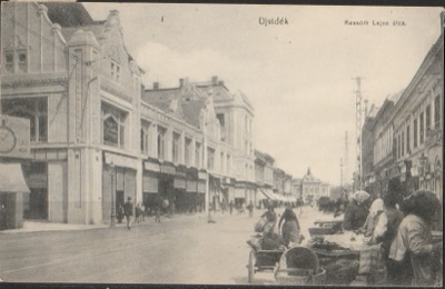 Market baskets on Kossuth Lajos Street, Zmaj Jovina Street, Novi Sad, around 1913