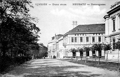 Hotel Pera on Danube Street, Dunavska Street, Novi Sad, before 1918