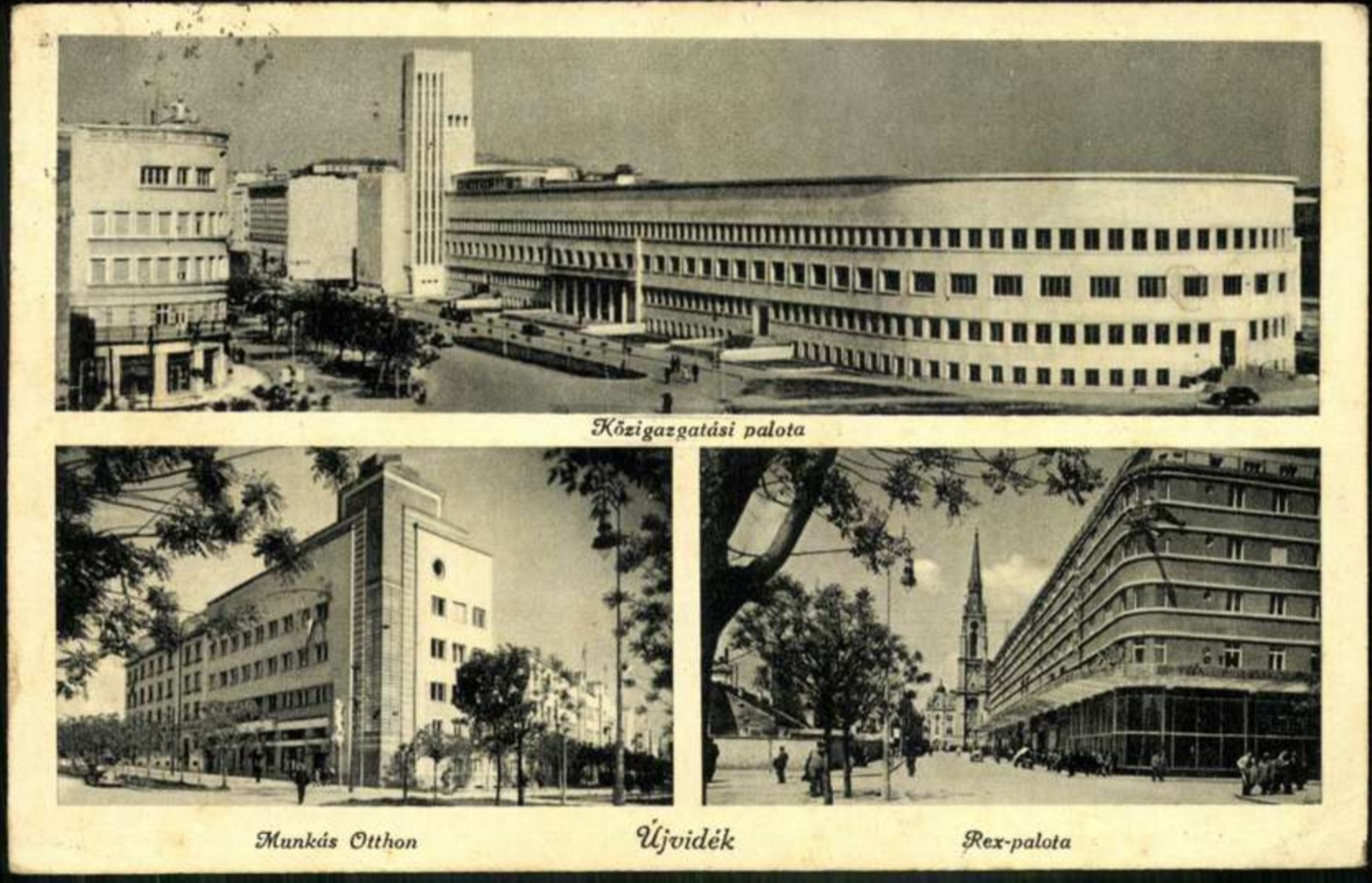 The Administrative Palace, the Workers' Home and the Rex Palace, The Tanurdžić Palace, Novi Sad, by July 1942