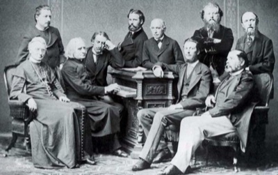Franz Liszt at the Keyboard With Count Guidó Karátsonyi, the 1873 Jubilee Group, Novi Sad