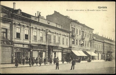 Kossuth Lajos Street, a busy shopping street, Zmaj Jovina Street, Novi Sad, 1896–1918
