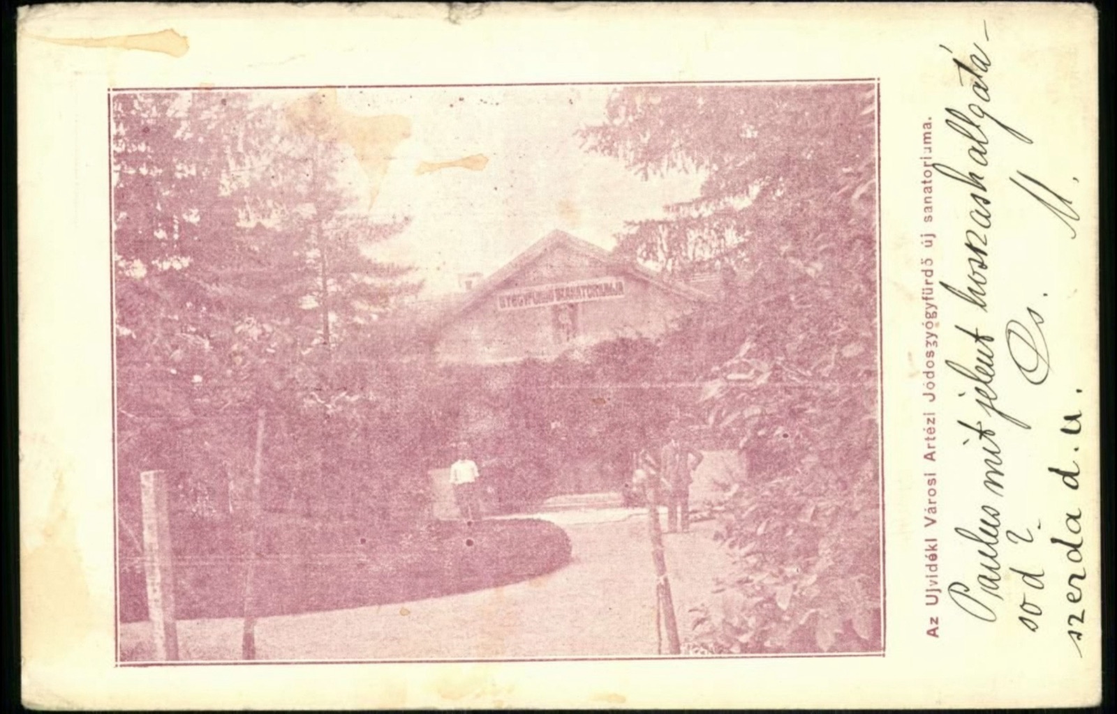 The new sanatorium at the City Baths, Iodine Spa, Novi Sad, by February 1912