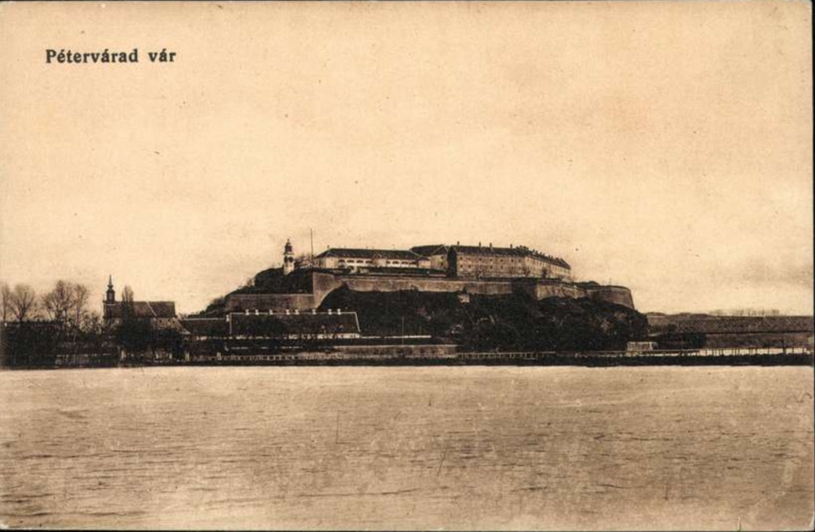 Petrovaradin fortress across the winter Danube, 1896–1918