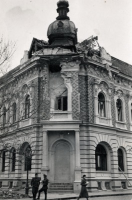 War Damage at Jewish Street and Vasa Pelagić Street, Novi Sad, 1941