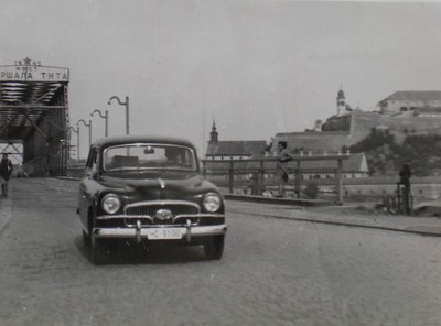 Crossing the Marshal Tito bridge, Novi Sad, 1946–1960
