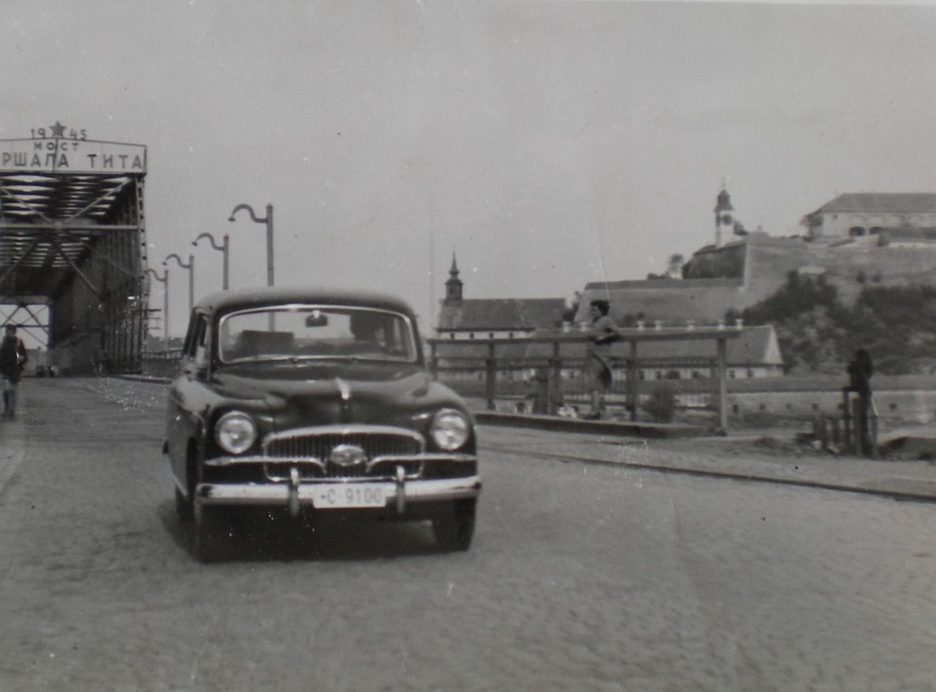 Crossing the Marshal Tito bridge, Novi Sad, 1946–1960