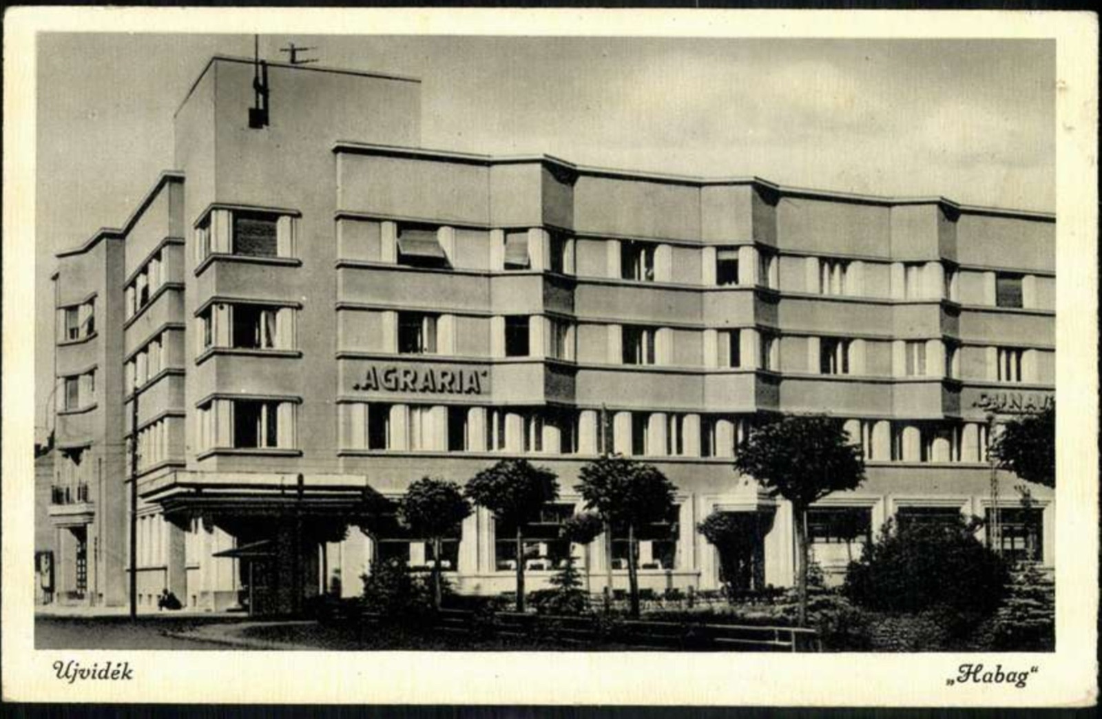 The Habag building, ground floor shops, Habag Palace, Novi Sad, 1919–1941