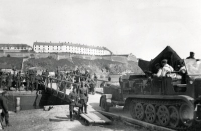 Crossing the Danube, the fortress opposite, Petrovaradin Fortress, 1941