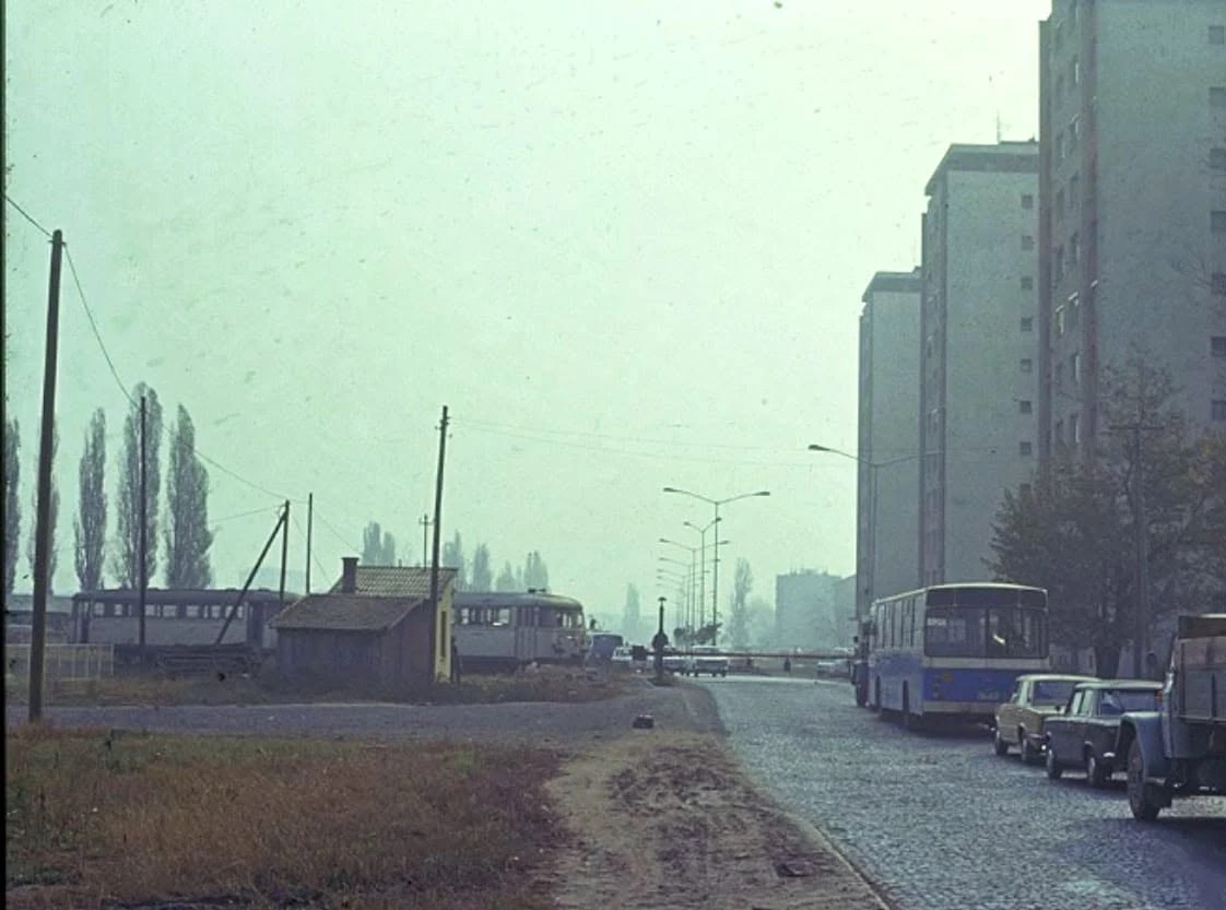 Пружни прелаз у старој Руменачкој улици, Руменачка улица, Нови Сад, 1977