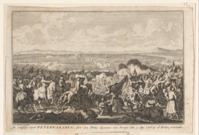 The Battle before Peterwaradyn, 1716, by Adolf van der Laan, Vezirac, Petrovaradin