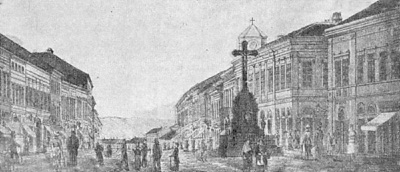 The former main street, Zmaj Jovina Street, Novi Sad, 1880