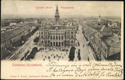 The Main Square, Novi Sad, a Second Spire in the Distance, 1902, Liberty Square