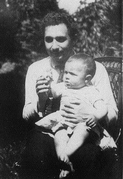 Albert Einstein with a baby, The Marić House, Kisačka 20, Novi Sad, 1904–1911