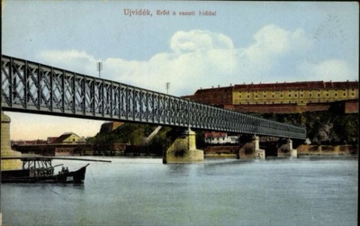The Petrovaradin fortress with the railway bridge (companion print), 1915