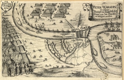 Siege of Petrovaradin by the Imperial Army, a German News Print, Vezirac, 1716–1918