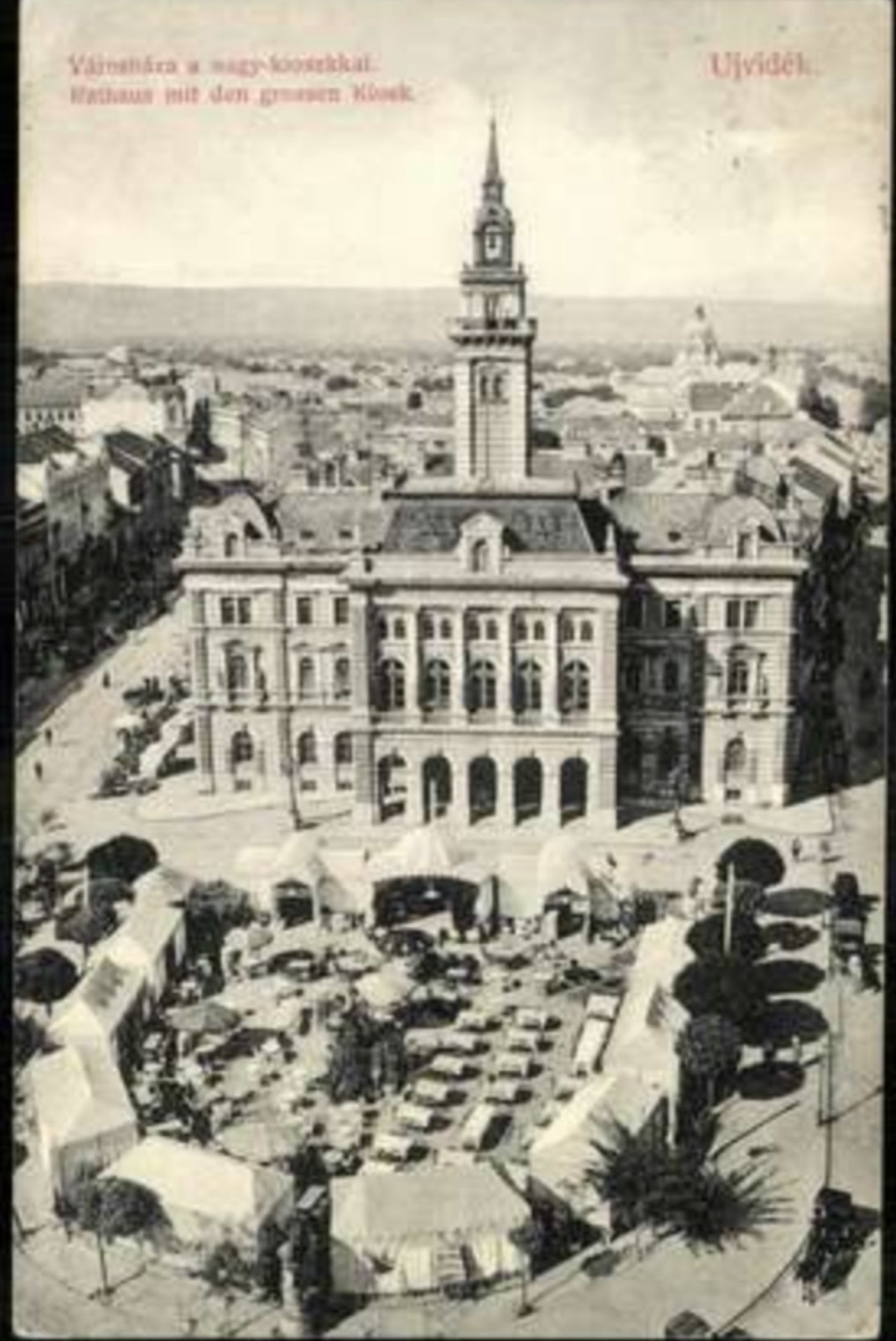 The Town Hall and a Fair in the Square, Novi Sad, 1896–1918