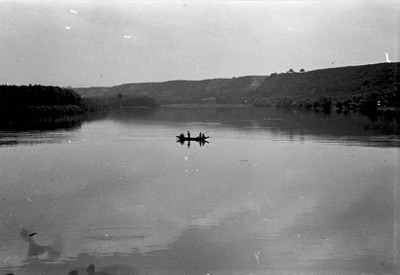 A Lone Boat on the Danube at Novi Sad, 1928–1941