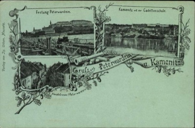 Petrovaradin and Sremska Kamenica, Three Views with the Cadet School, Petrovaradin Fortress, 1896–1918