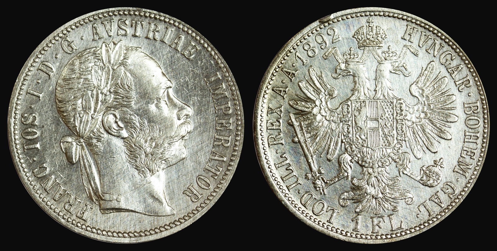 Серебряный гульден Франца Иосифа, 1892, Нови-Сад