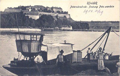 On the Danube, Petrovaradin Fortress, Novi Sad, 1914