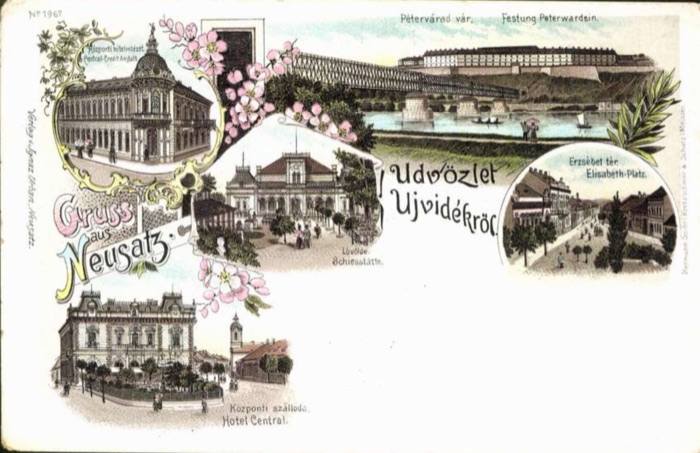 Five Views: Novi Sad's Credit Institute, Fortress and Shooting Range, Petrovaradin Fortress, 1898