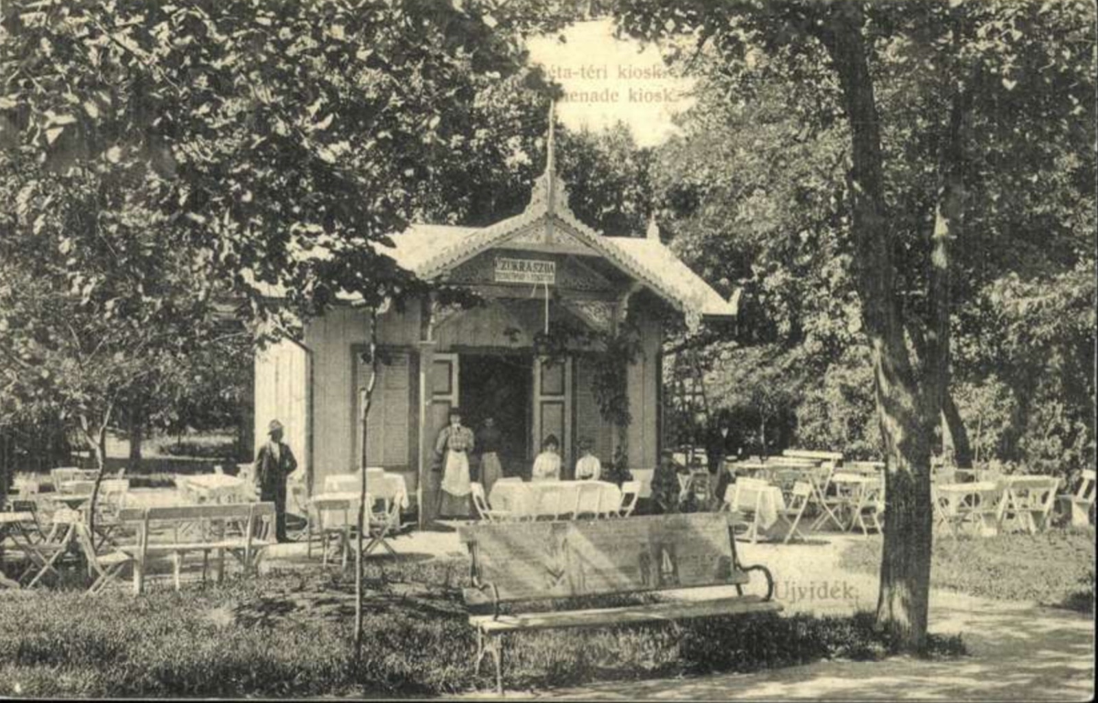 The promenade kiosk confectionery, Novi Sad, Danube Park, 1896–1918
