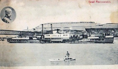 Steamship HRVAT, Petrovaradin Fortress, Novi Sad, 1908